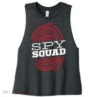 Spy Squad Investigator Private Detective Investigation Gift Women's Racerback Cropped Tank thumb 0