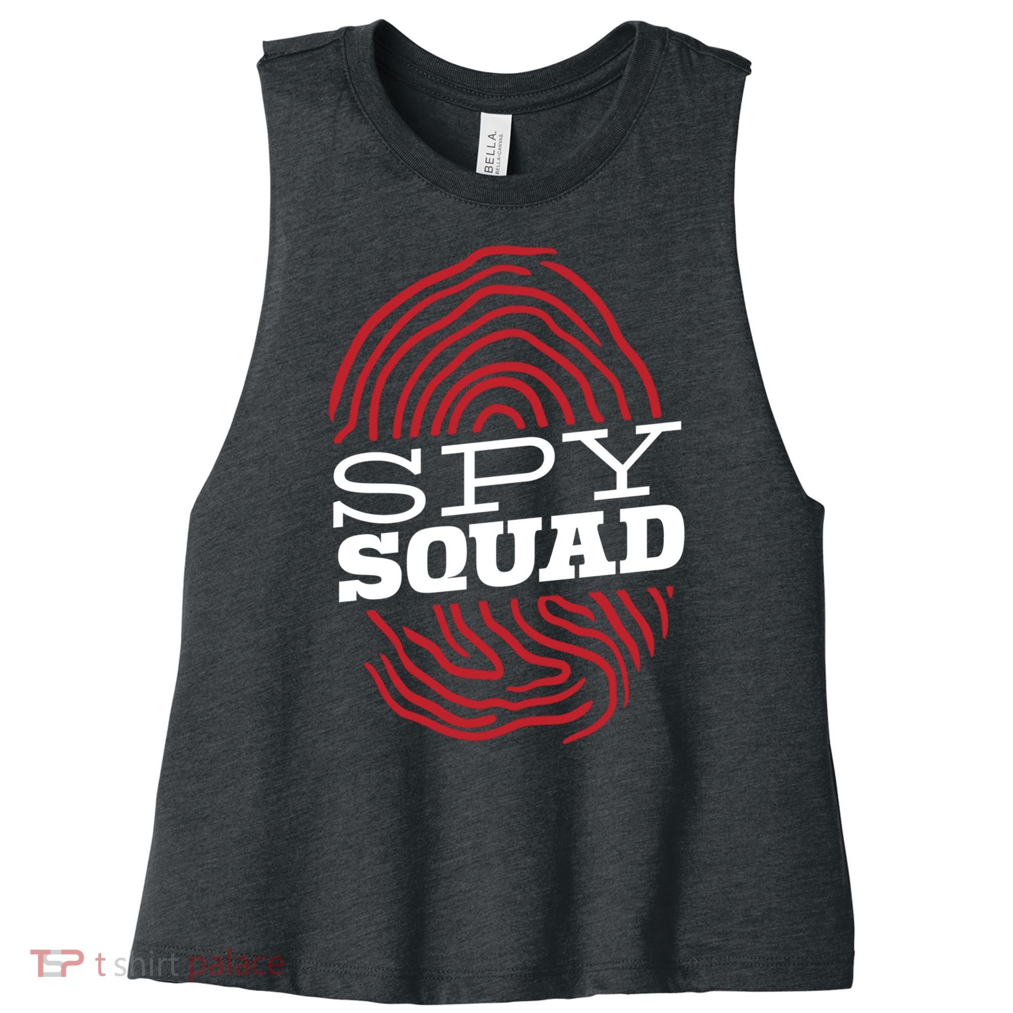 Spy Squad Investigator Private Detective Investigation Gift Women's Racerback Cropped Tank