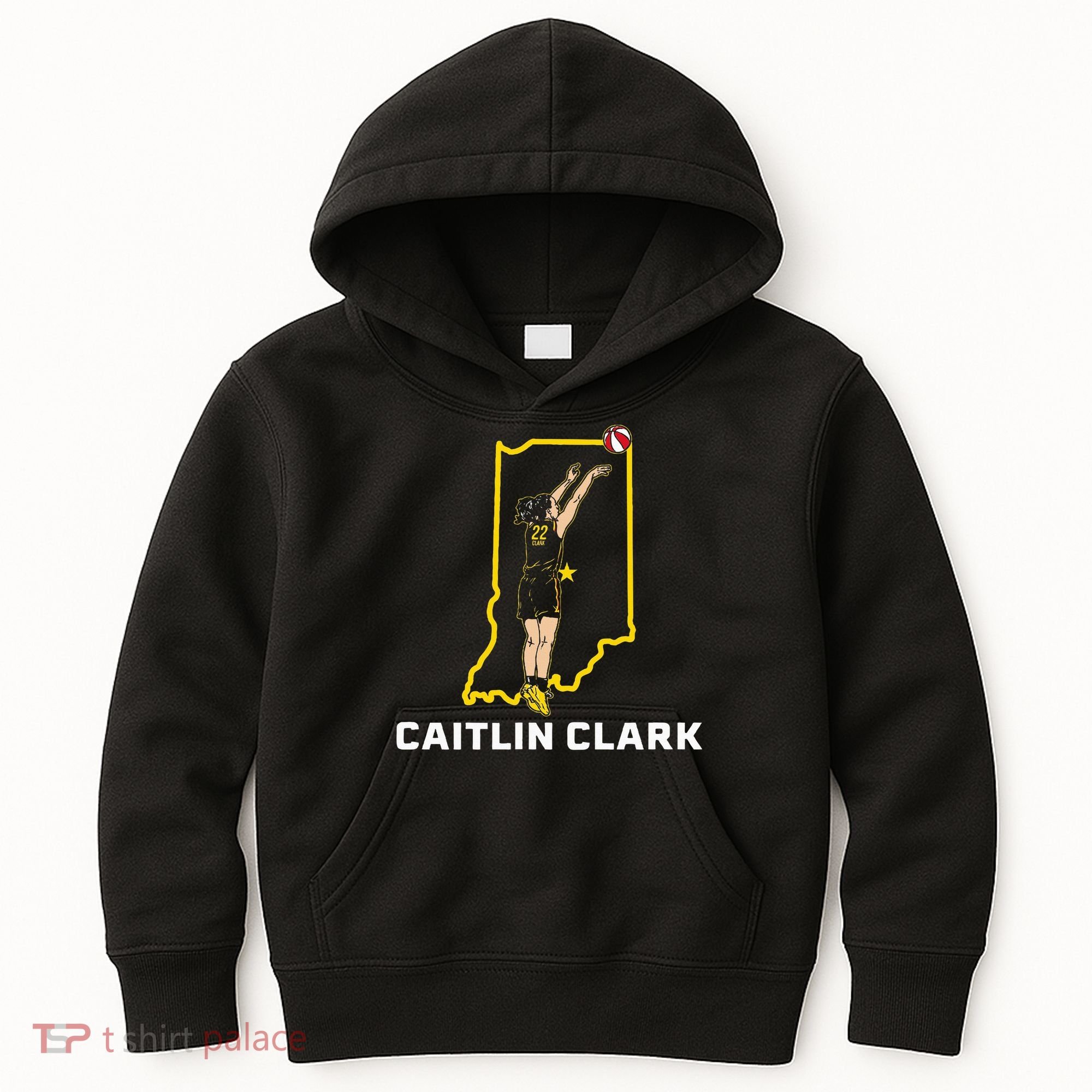 State Star Indiana Basketball Kids Hoodie