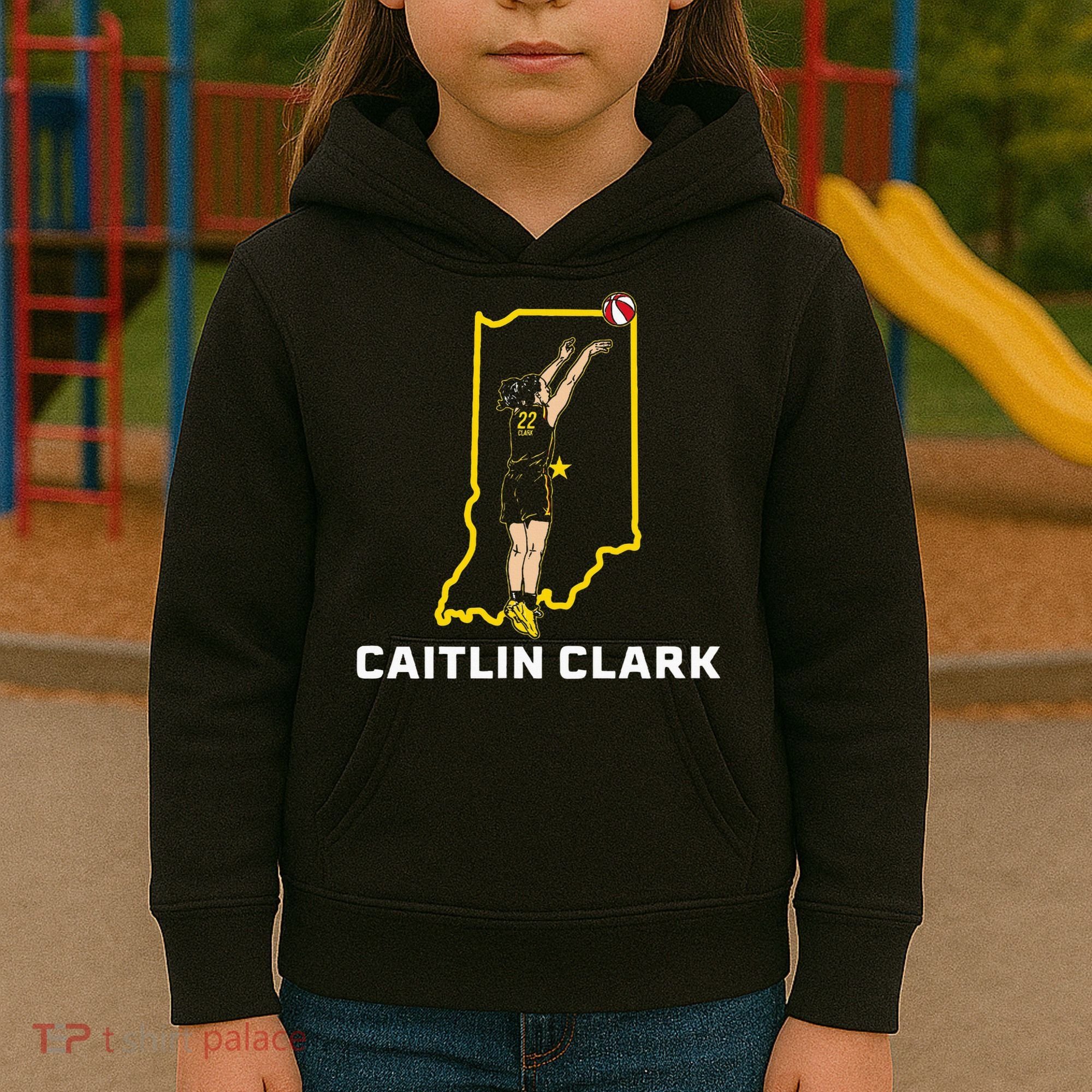 State Star Indiana Basketball Kids Hoodie