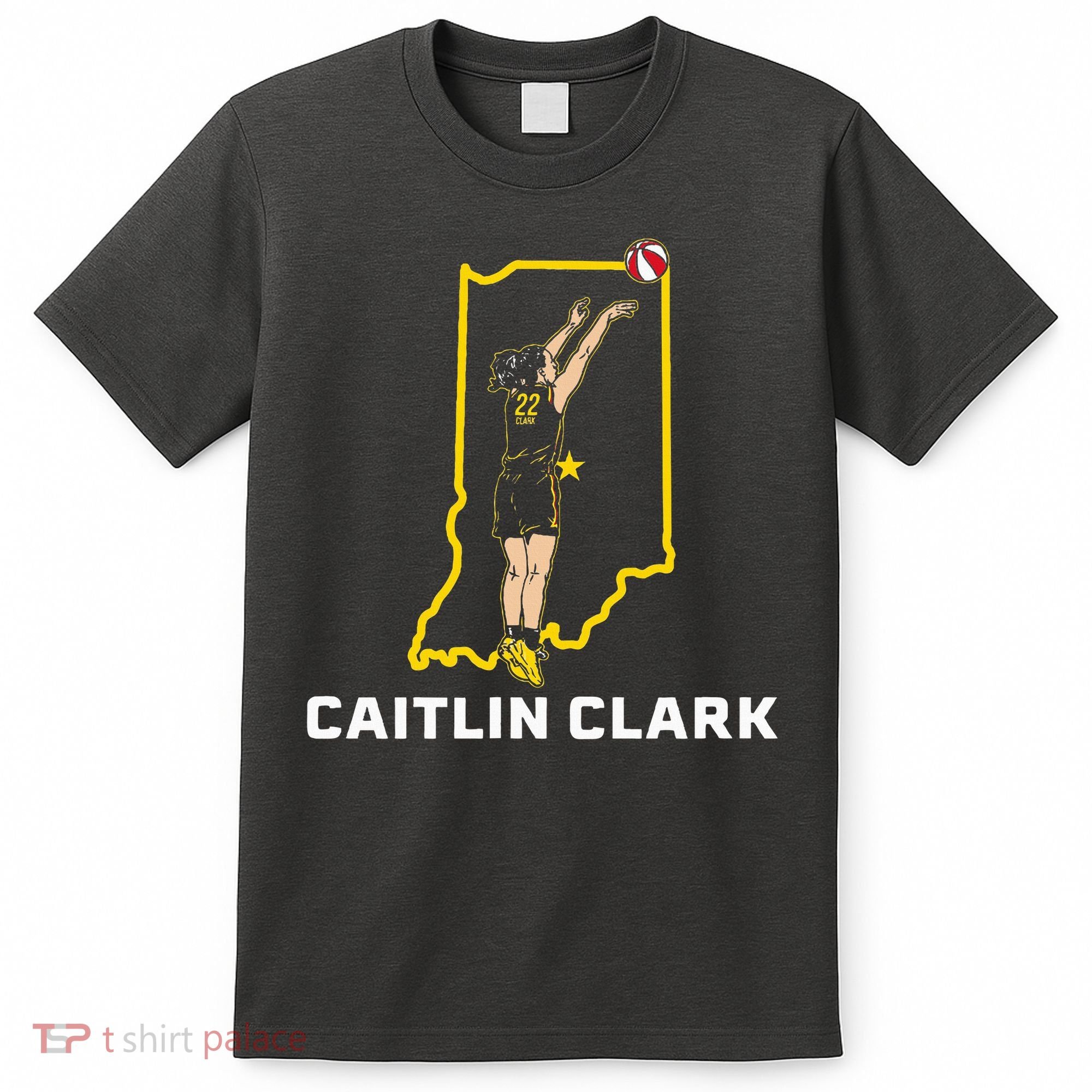 State Star Indiana Basketball T-Shirt