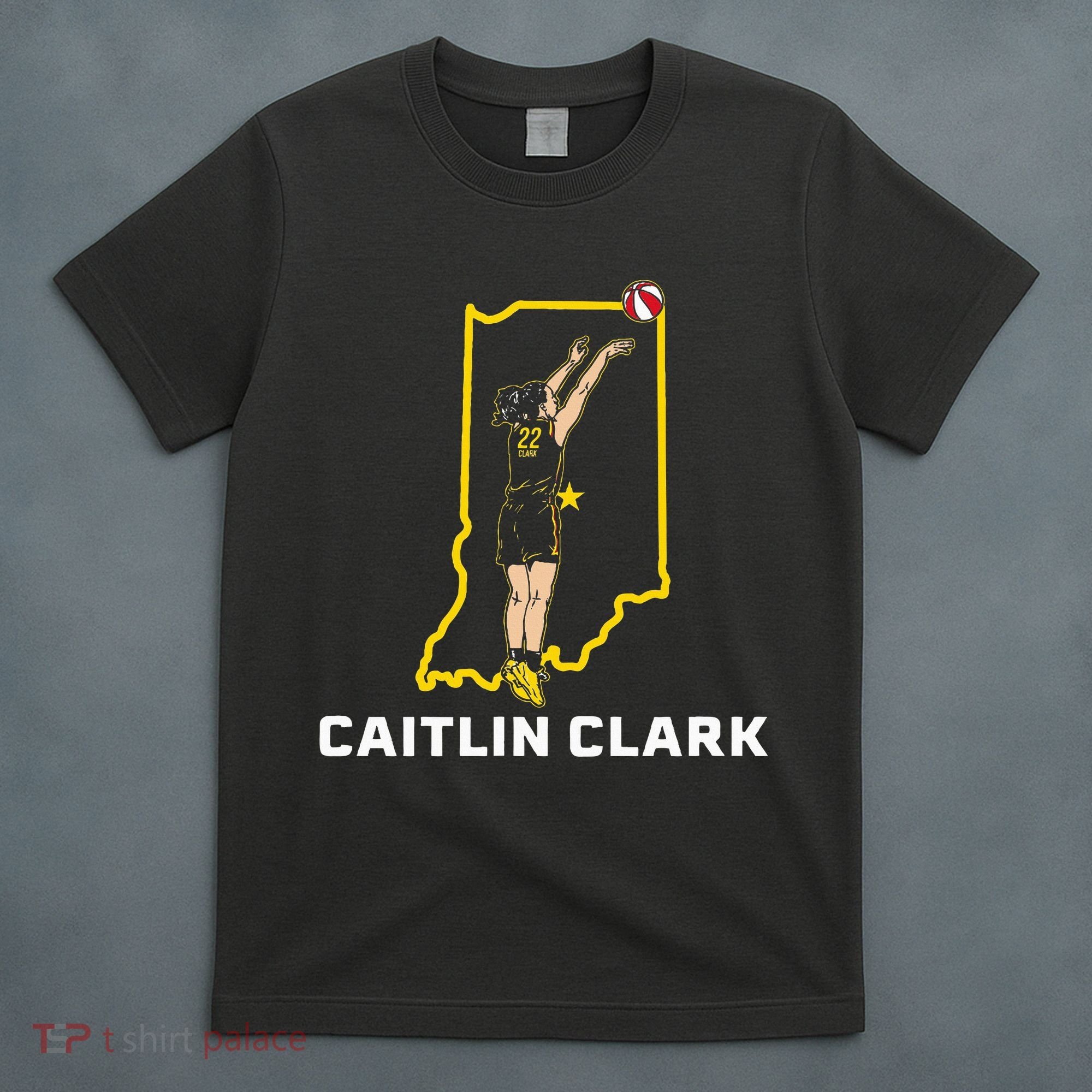 State Star Indiana Basketball T-Shirt