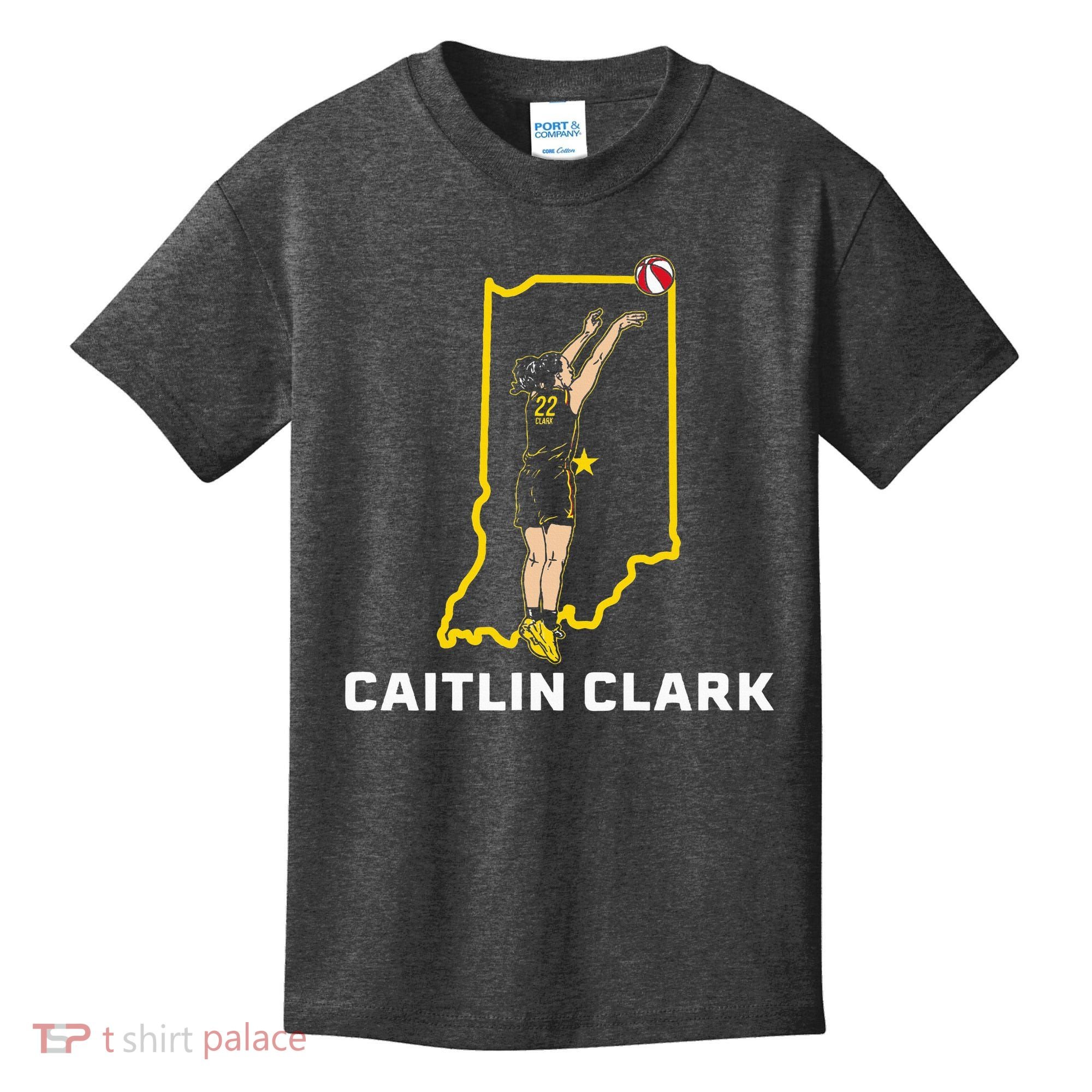 State Star Indiana Basketball Kids T-Shirt