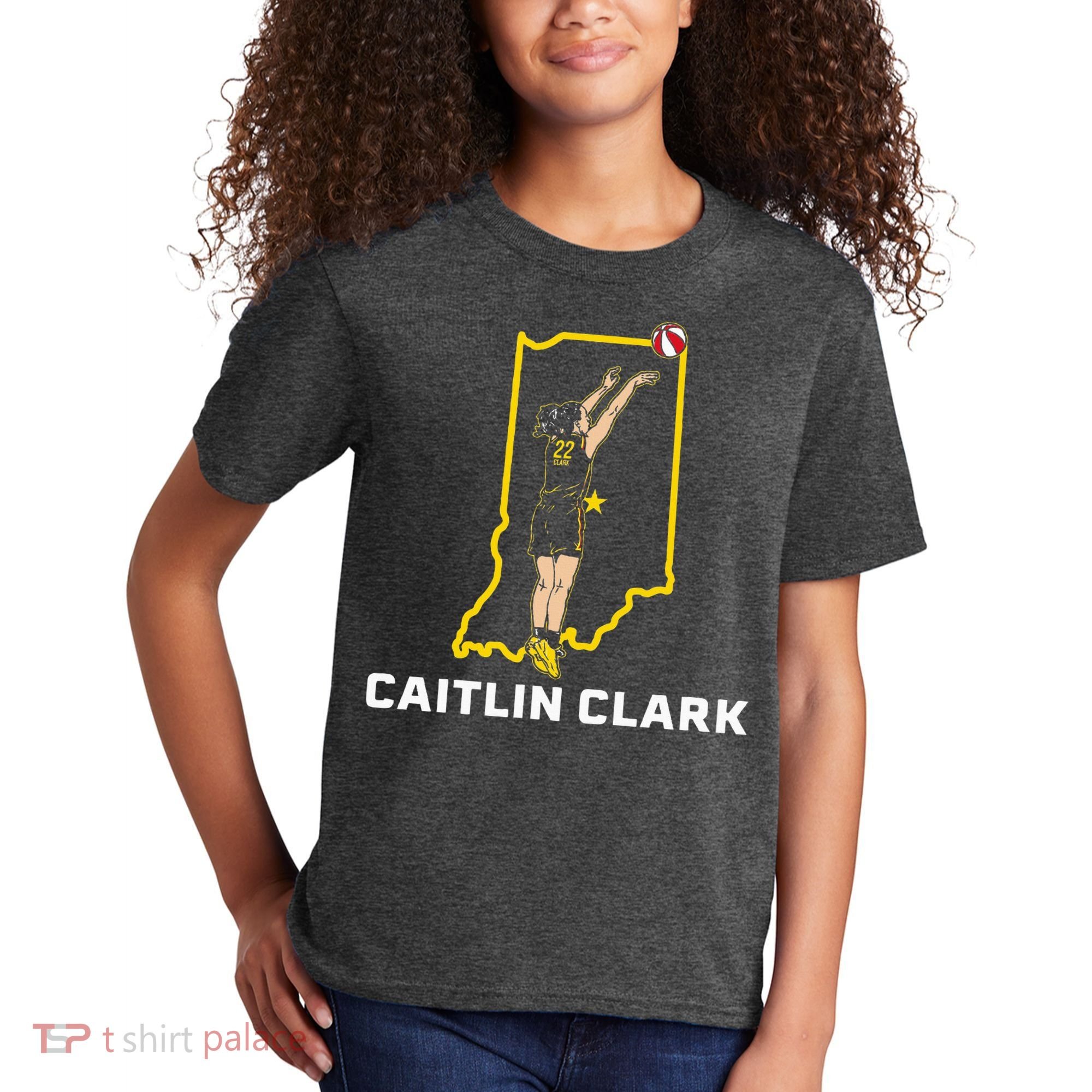 State Star Indiana Basketball Kids T-Shirt