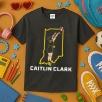 State Star Indiana Basketball Kids T-Shirt thumb 3