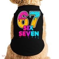 Six Seven Ice Cream Drip Gen Alpha Slang 6-7 Meme Doggie Tank thumb 0