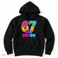 Six Seven Ice Cream Drip Gen Alpha Slang 6-7 Meme Hoodie thumb 0