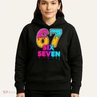 Six Seven Ice Cream Drip Gen Alpha Slang 6-7 Meme Hoodie thumb 5