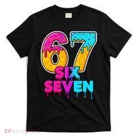 Six Seven Ice Cream Drip Gen Alpha Slang 6-7 Meme T-Shirt thumb 0