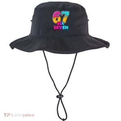 Six Seven Ice Cream Drip Gen Alpha Slang 6-7 Meme Bucket Hat