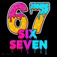 Six Seven Ice Cream Drip Gen Alpha Slang 6-7 Meme Women's Hoodie thumb 2