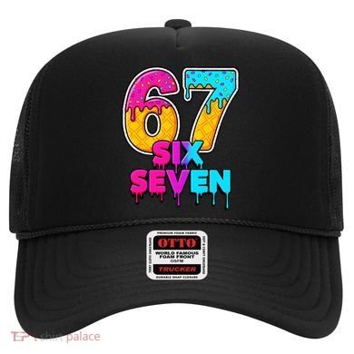 Six Seven Ice Cream Drip Gen Alpha Slang 6-7 Meme Hat