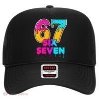 Six Seven Ice Cream Drip Gen Alpha Slang 6-7 Meme Hat thumb 0