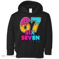 Six Seven Ice Cream Drip Gen Alpha Slang 6-7 Meme Toddler Hoodie thumb 0