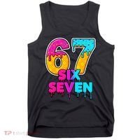 Six Seven Ice Cream Drip Gen Alpha Slang 6-7 Meme Tank Top thumb 0