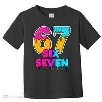 Six Seven Ice Cream Drip Gen Alpha Slang 6-7 Meme Toddler T-Shirt thumb 0