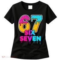 Six Seven Ice Cream Drip Gen Alpha Slang 6-7 Meme Women's T-Shirt thumb 0