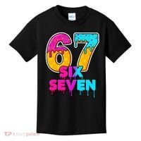 Six Seven Ice Cream Drip Gen Alpha Slang 6-7 Meme Kids T-Shirt thumb 0