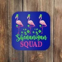 Shenanigan Squad Irish Flamingo Leprechaun St Patrick's Day Coaster thumb 0