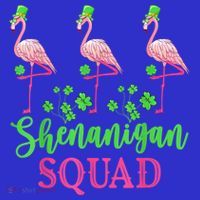 Shenanigan Squad Irish Flamingo Leprechaun St Patrick's Day Mousepad thumb 1