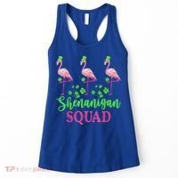 Shenanigan Squad Irish Flamingo Leprechaun St Patrick's Day Women's Tank Top thumb 0