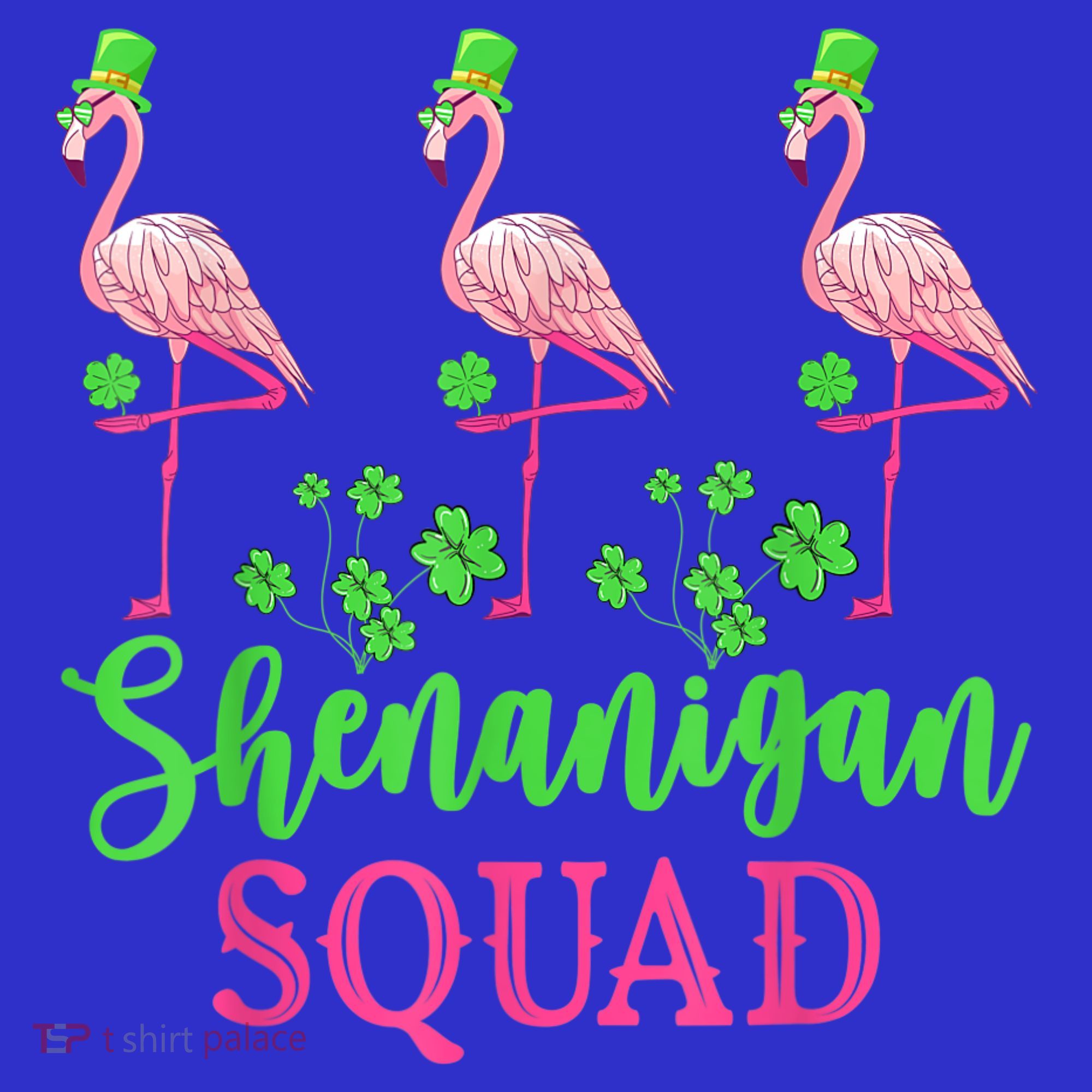 Shenanigan Squad Irish Flamingo Leprechaun St Patrick's Day Baby Bodysuit