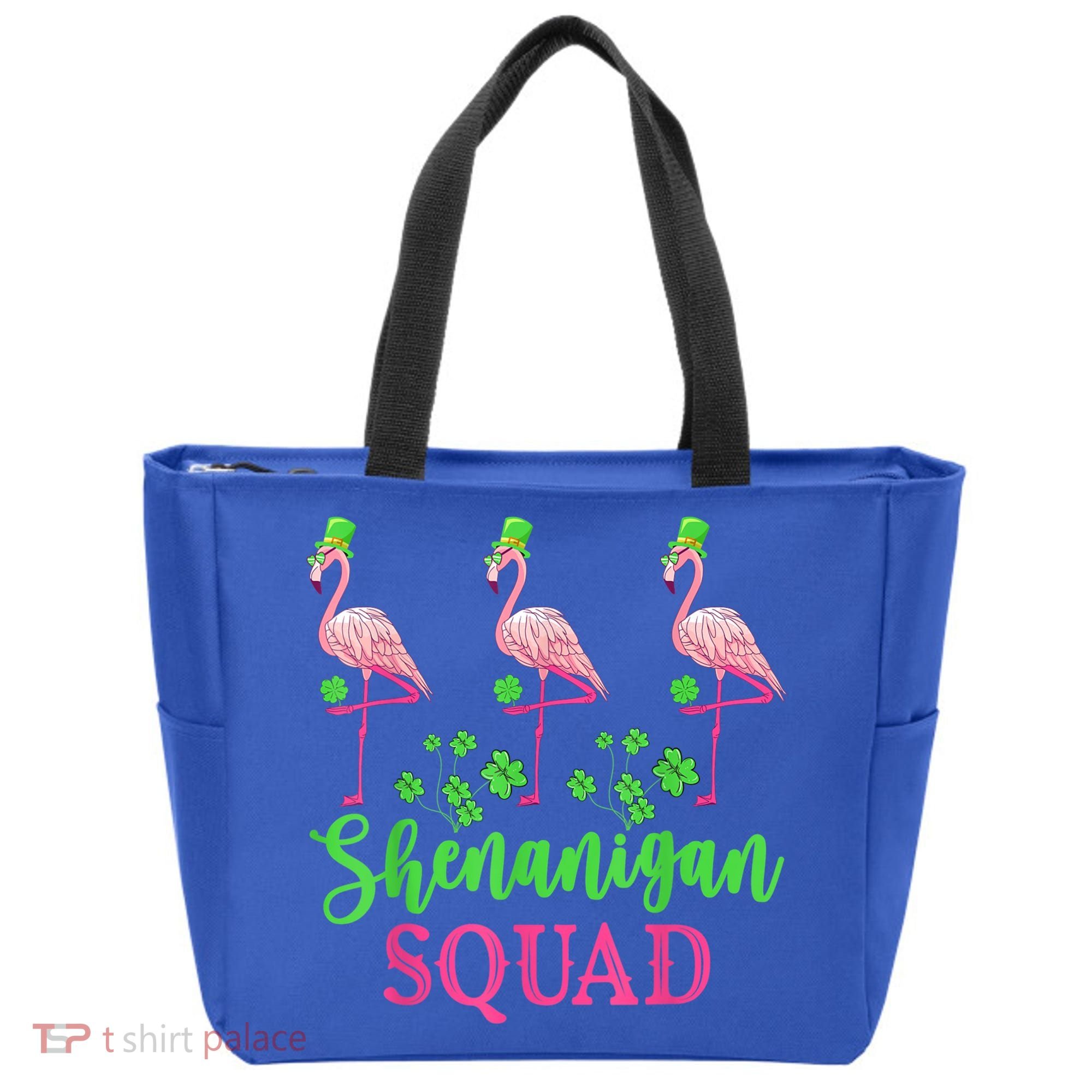 Shenanigan Squad Irish Flamingo Leprechaun St Patrick's Day Tote Bag