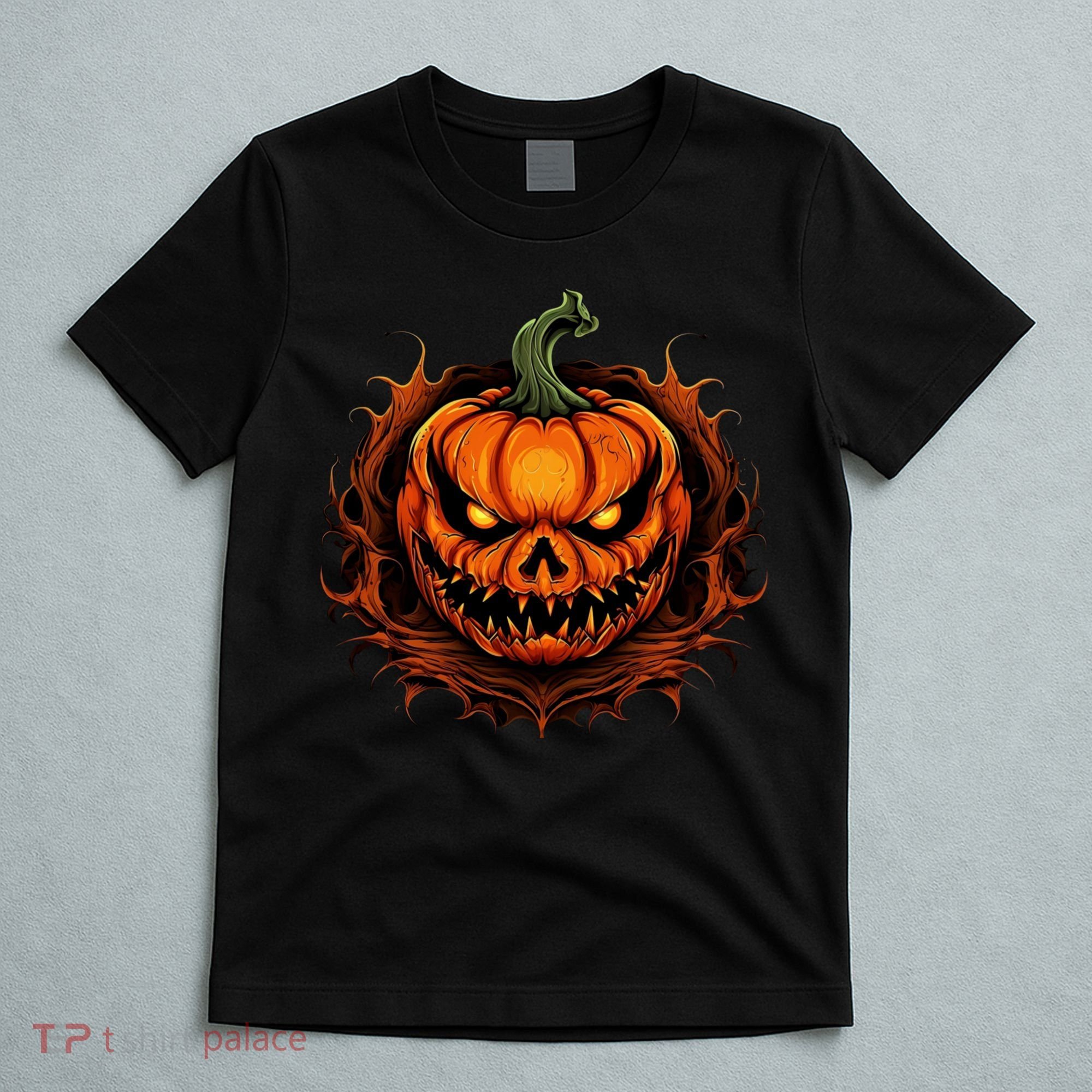 Scary Spooky Jack O Lantern Face Pumpkin Halloween T-Shirt