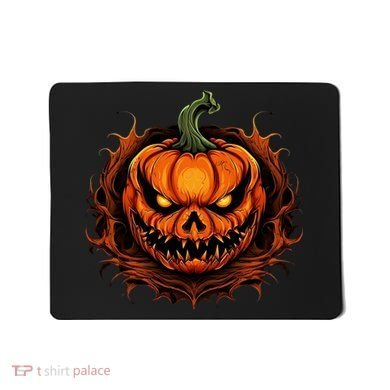Scary Spooky Jack O Lantern Face Pumpkin Halloween Mousepad