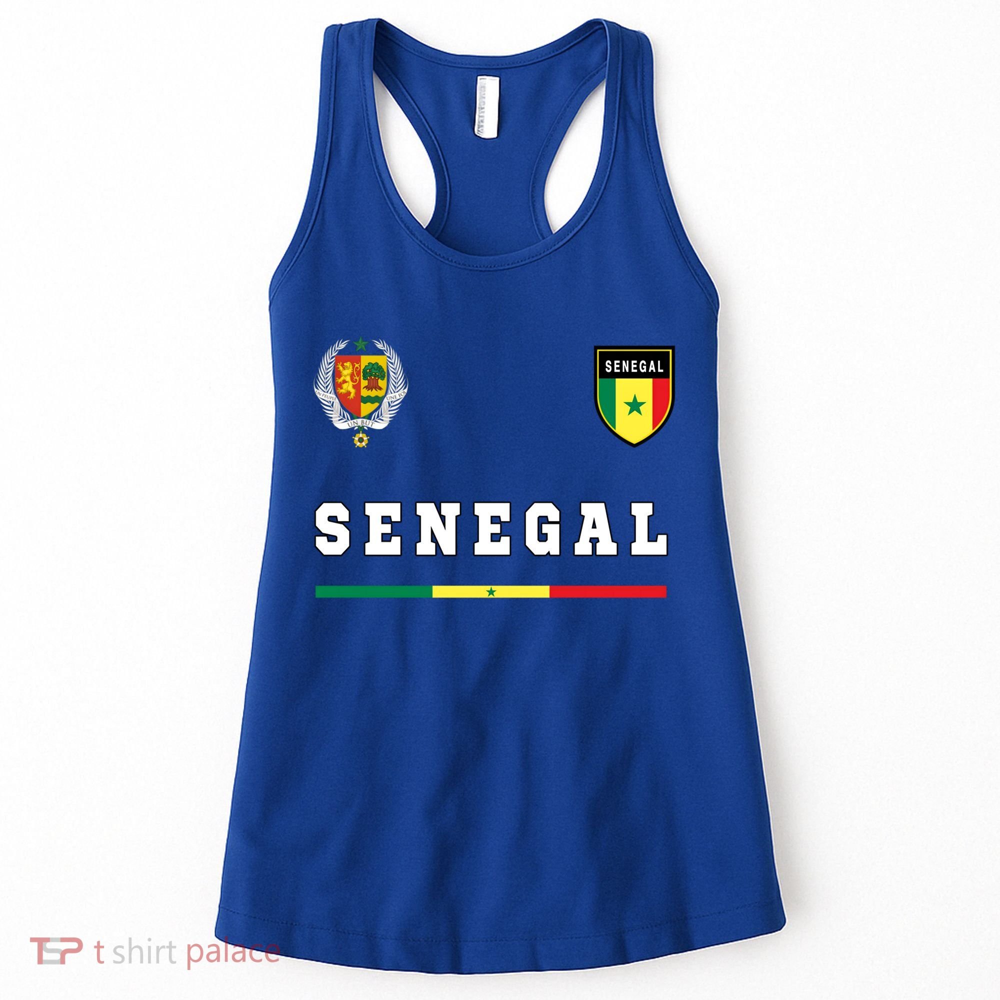 Senegal Sport/soccer Jersey Tee Flag Football Dakar Gift Women's Tank Top