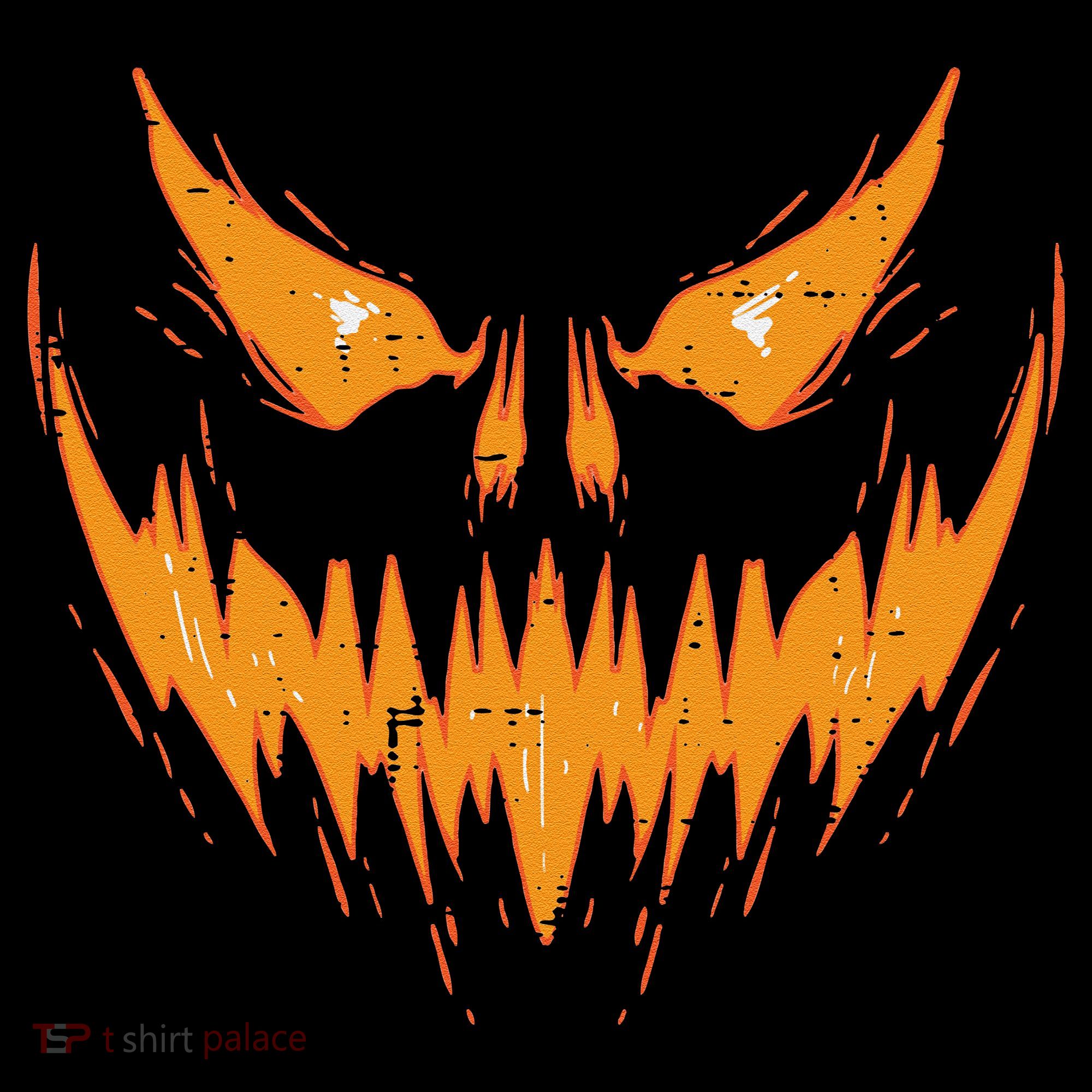 Scary Spooky Jack O Lantern Face Pumpkin Halloween Funny Women's Hoodie