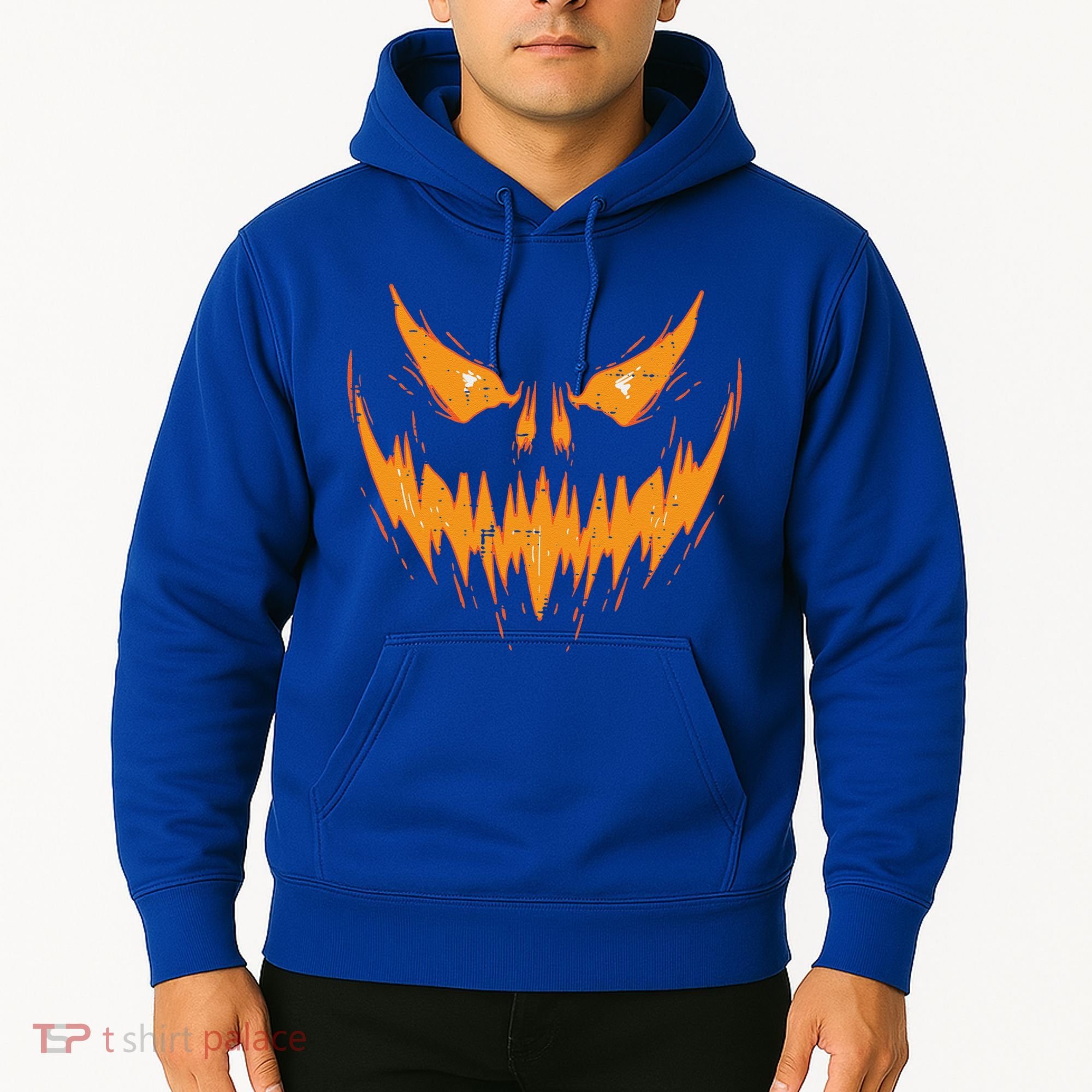 Scary Spooky Jack O Lantern Face Pumpkin Halloween Funny Hoodie