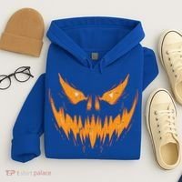 Scary Spooky Jack O Lantern Face Pumpkin Halloween Funny Hoodie thumb 4