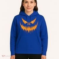 Scary Spooky Jack O Lantern Face Pumpkin Halloween Funny Hoodie thumb 5