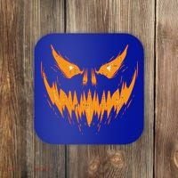 Scary Spooky Jack O Lantern Face Pumpkin Halloween Funny Coaster thumb 0