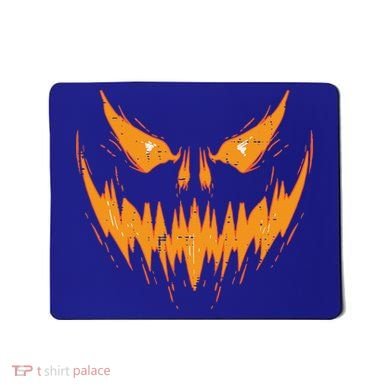 Scary Spooky Jack O Lantern Face Pumpkin Halloween Funny Mousepad