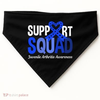 Support Squad Juvenile Arthritis Awareness Wear Meaningful Gift USA-Made Doggie Bandana
