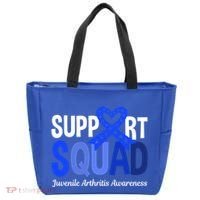 Support Squad Juvenile Arthritis Awareness Wear Meaningful Gift Tote Bag thumb 0