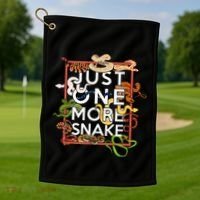 Snake Serpent Just One More Snake Golf Towel thumb 1