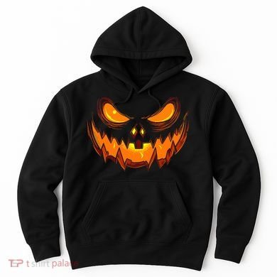 Scary Spooky Jack O Lantern Face Pumpkin Halloween Hoodie