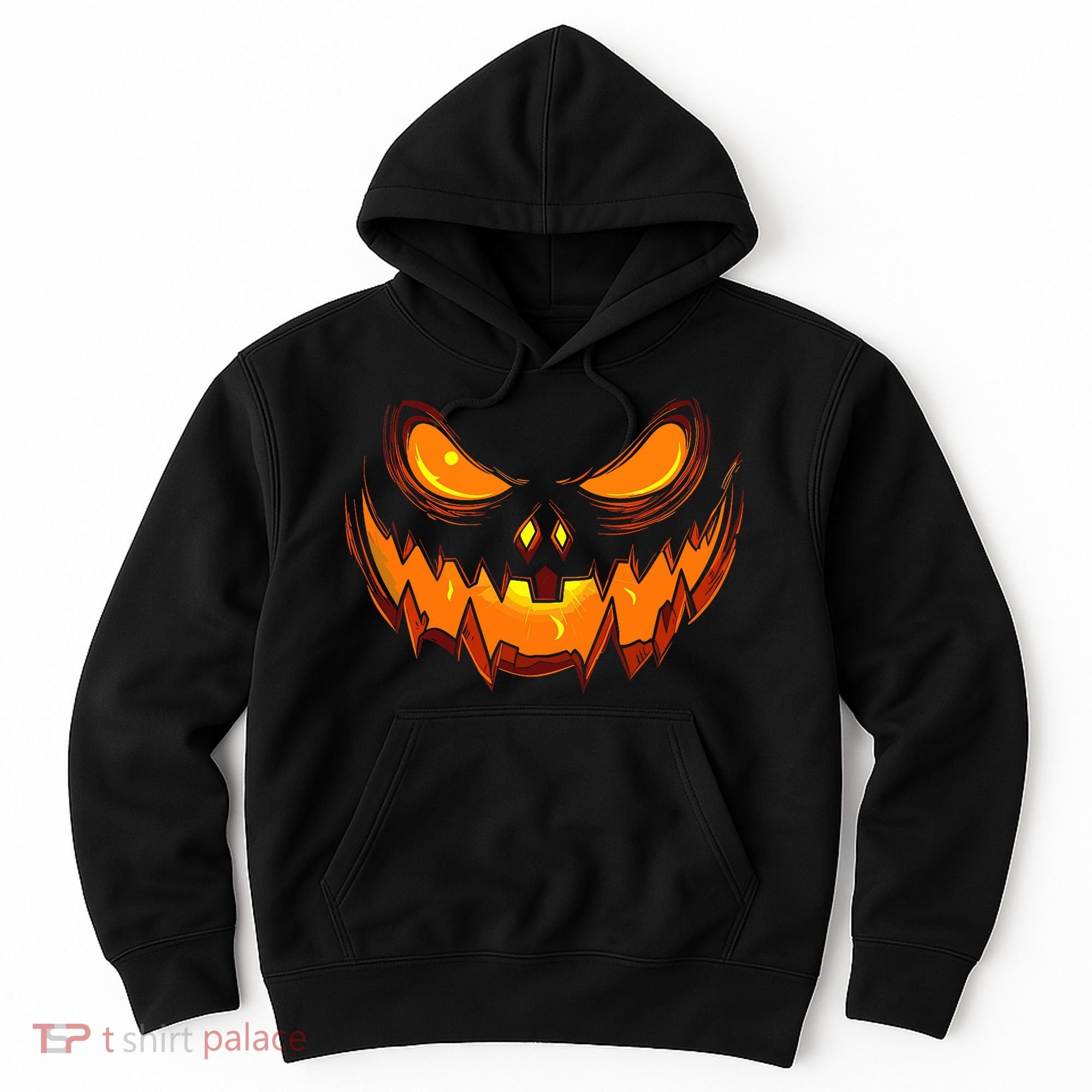 Scary Spooky Jack O Lantern Face Pumpkin Halloween Hoodie