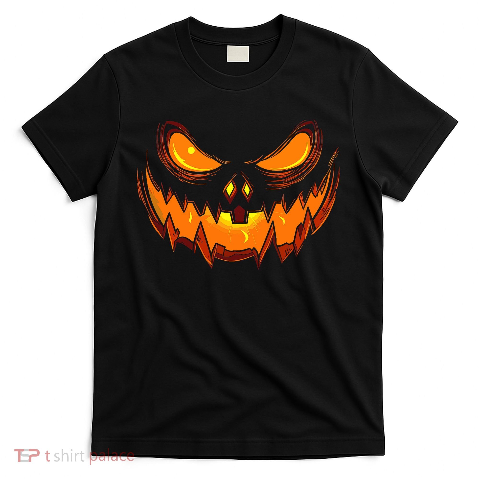 Scary Spooky Jack O Lantern Face Pumpkin Halloween T-Shirt