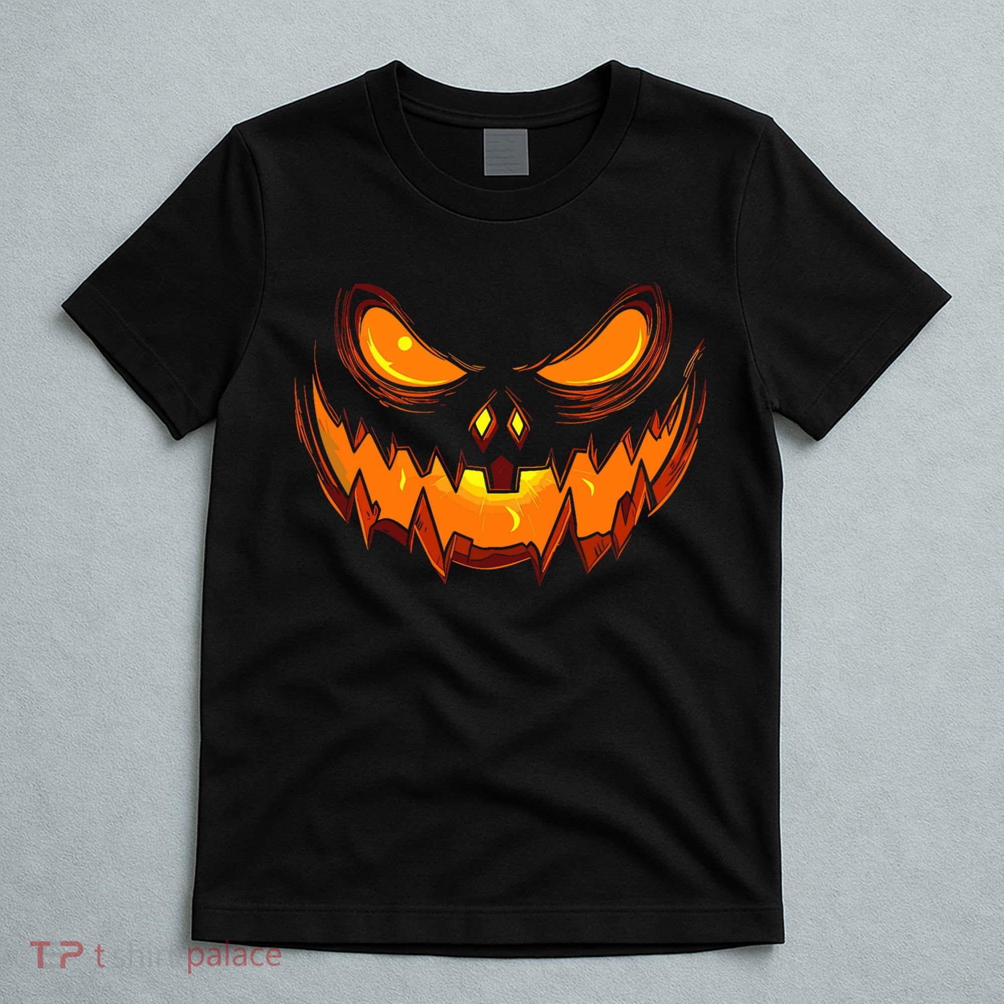 Scary Spooky Jack O Lantern Face Pumpkin Halloween T-Shirt