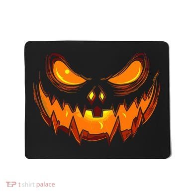 Scary Spooky Jack O Lantern Face Pumpkin Halloween Mousepad