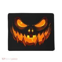 Scary Spooky Jack O Lantern Face Pumpkin Halloween Mousepad thumb 0