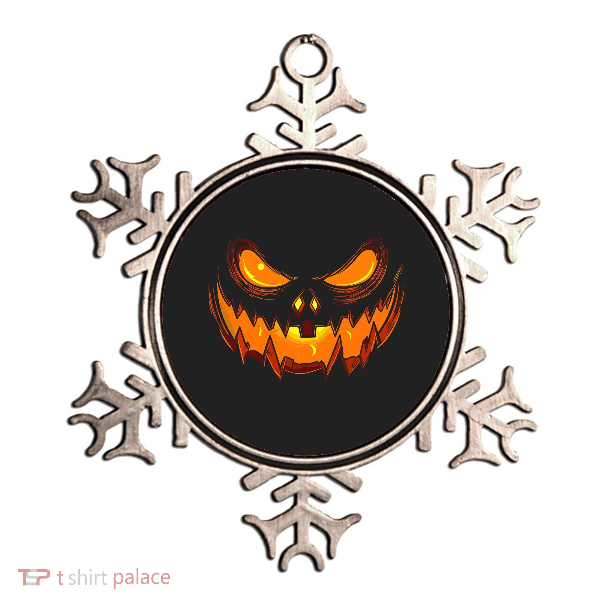 Scary Spooky Jack O Lantern Face Pumpkin Halloween Ornament