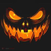 Scary Spooky Jack O Lantern Face Pumpkin Halloween Baby Bodysuit thumb 2