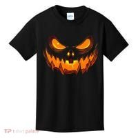 Scary Spooky Jack O Lantern Face Pumpkin Halloween Kids T-Shirt thumb 0