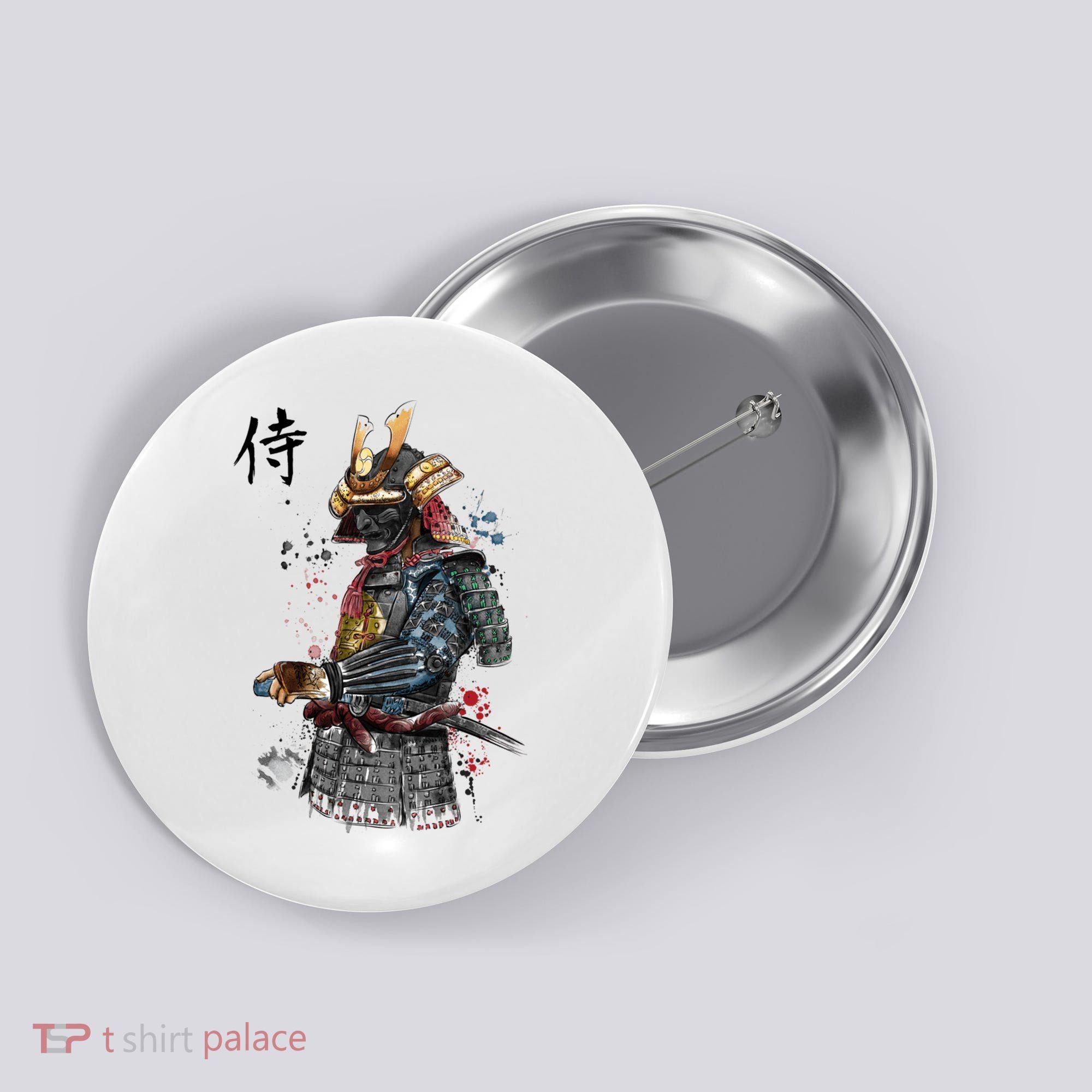 Samurai Spirit Japanese Style Button