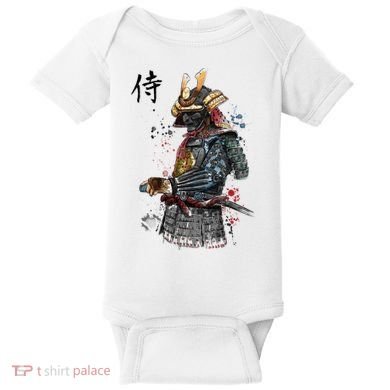 Samurai Spirit Japanese Style Baby Bodysuit